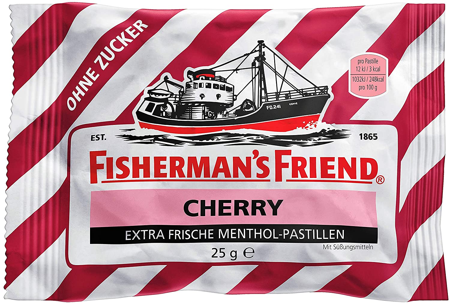 Fisherman's Friend Cherry Extra Fresh Menthol Pastilles 25g