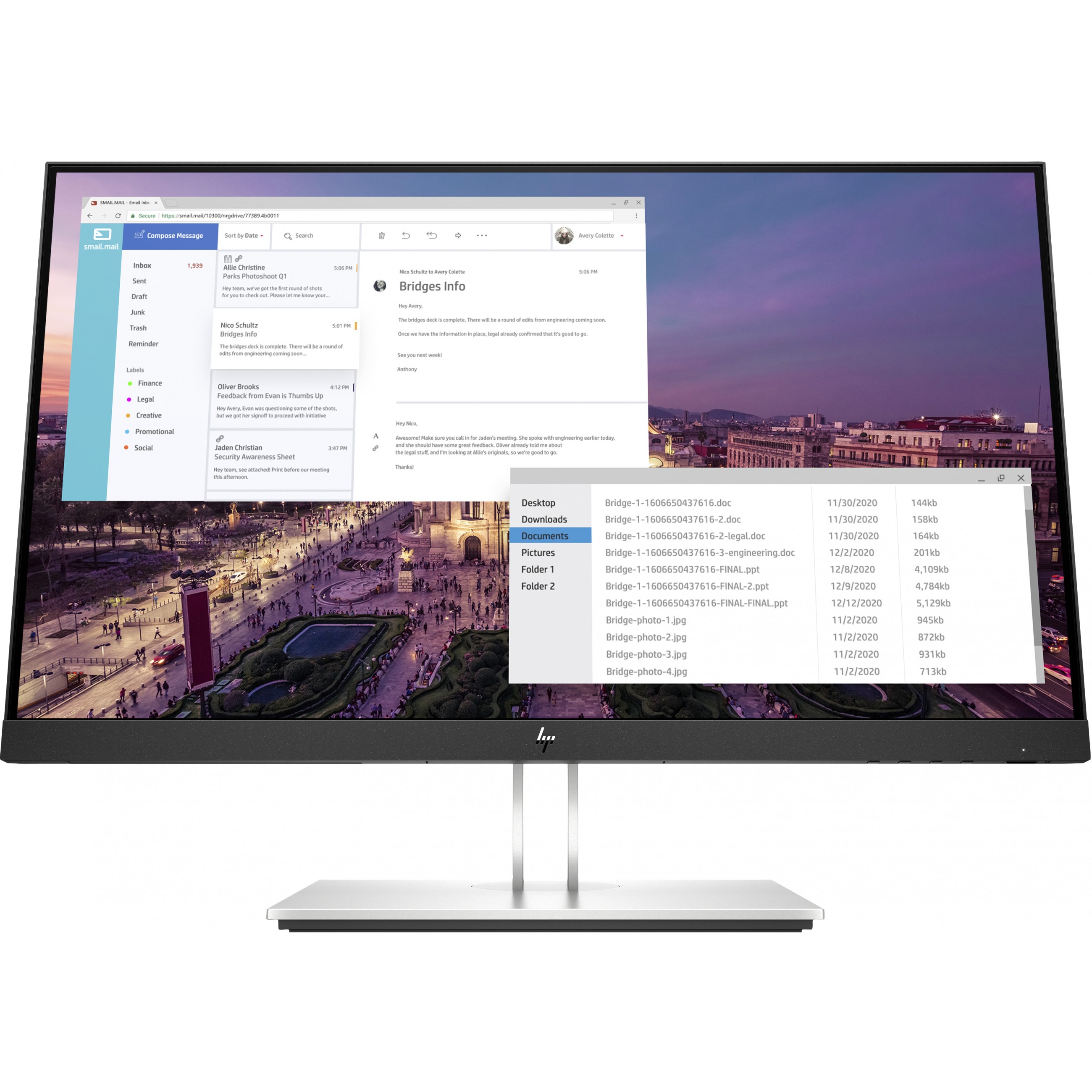 HP E23 G4 58.4cm (23 inches) 16: 6 FHD IPS ergonomic office monitor