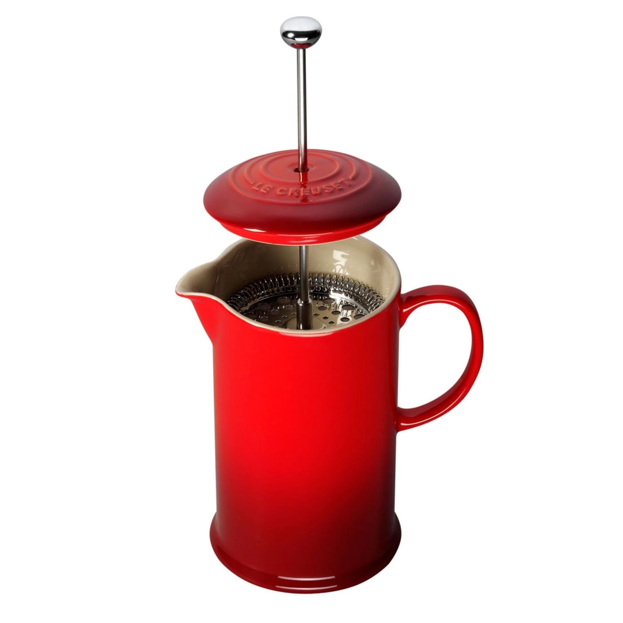 Le Creuset Coffee Reader red