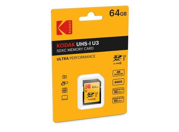 Kodak SDXC 64GB Class10 U3 Memory Card UHS-I