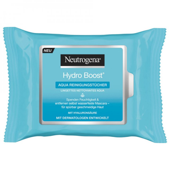 Neutrogena Hydro Boost cleaning wipes 6x 25-value pack