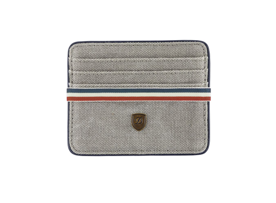 S.T. DuPont Iconic Credit Card Holder Gray / Blue