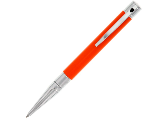 S.T. Dupont D initial ballpoint pen orange & chro