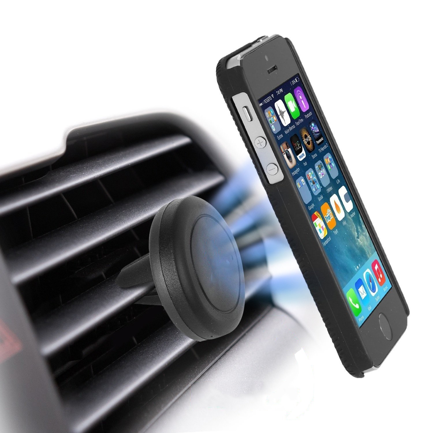Tekmee universal magnetic car cell phone holder for ventilation grilles