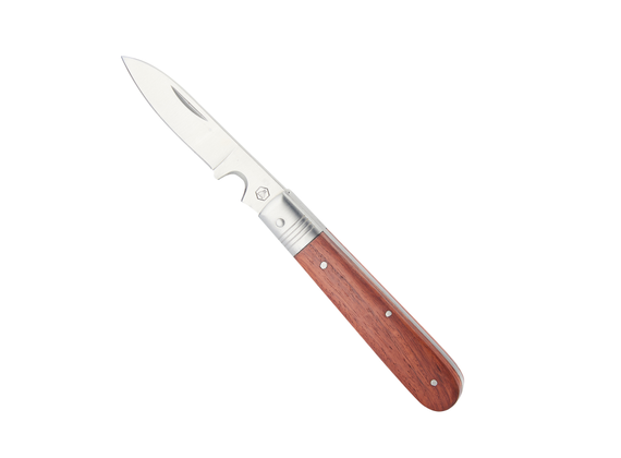 Laguiole folding knife with rose wood handle and Schwa