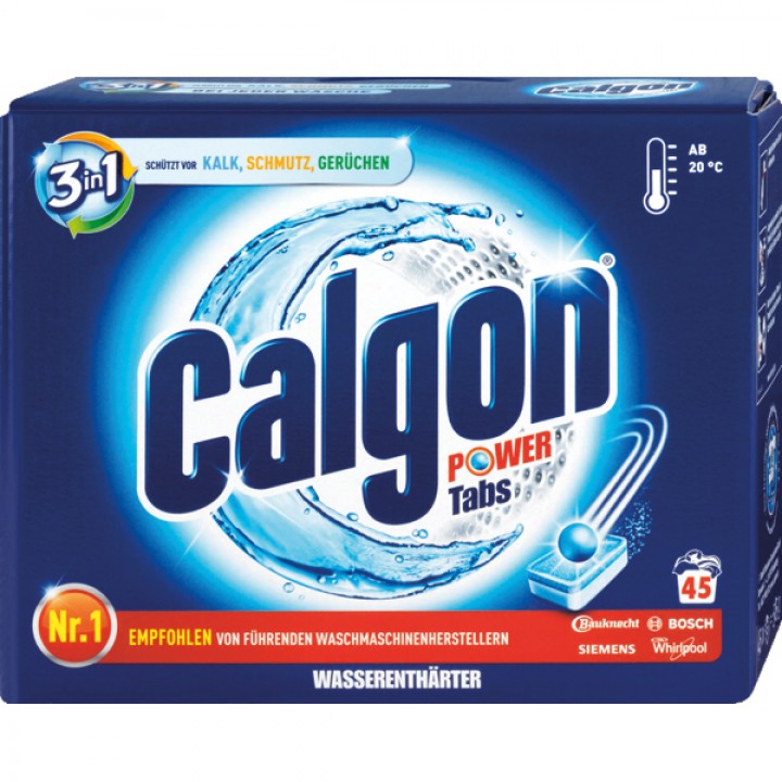Calgon 3in1 Power Tabs 45 pieces water softener