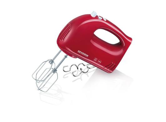 Severin HM 3821 Hand Mixer, Red / White