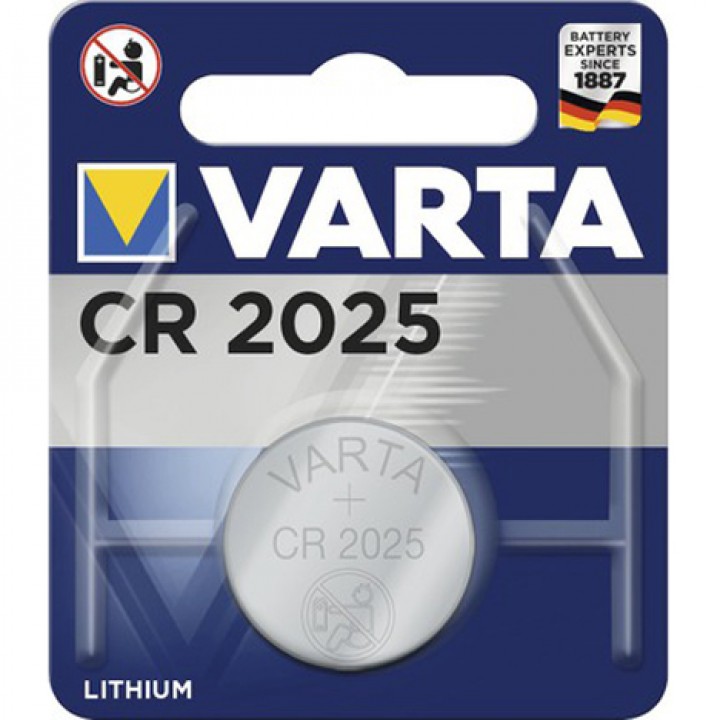 Battery Varta button cell CR2025 1er a. Map