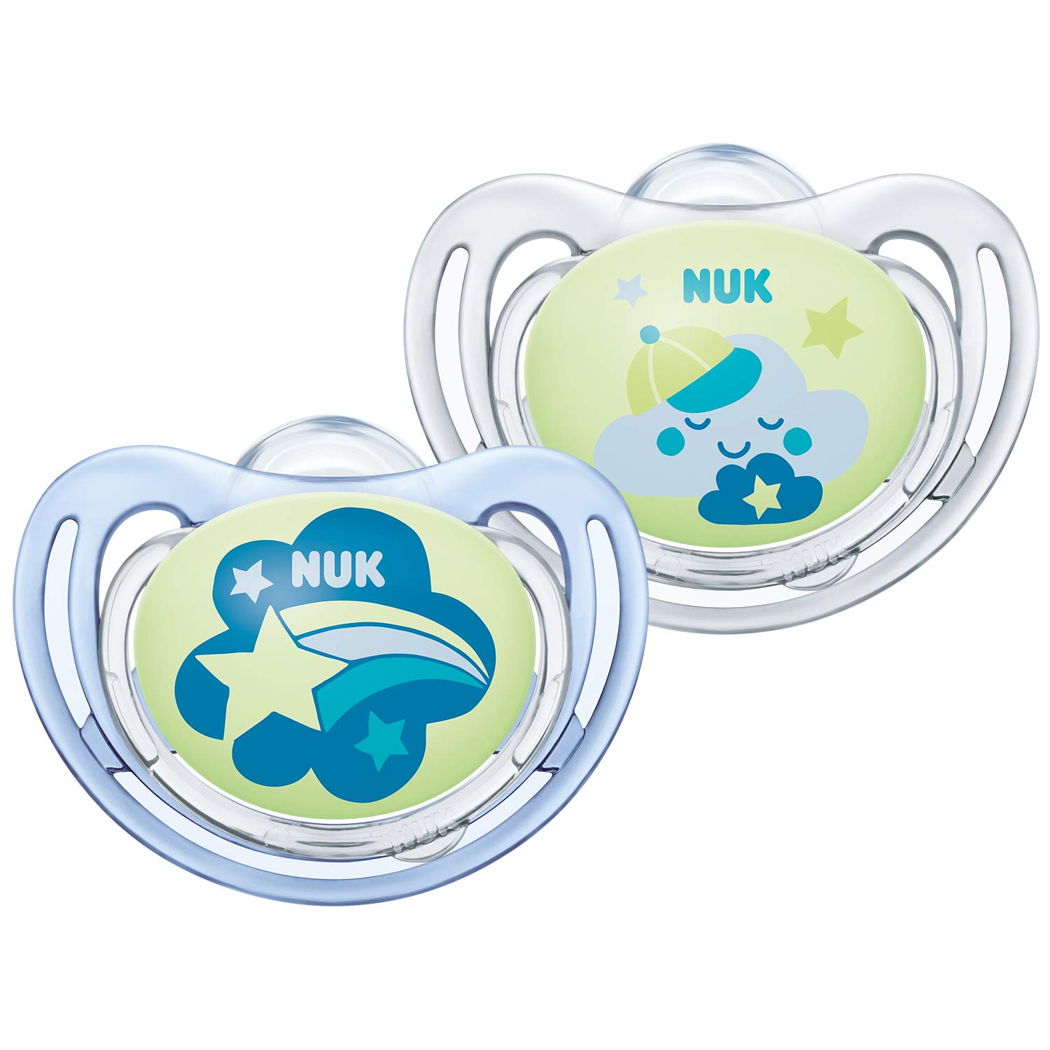 Nuk Schnuller Freestyle Night Silicone Gr. 26-18m - blue