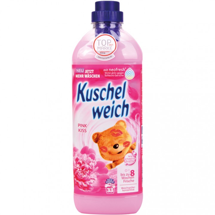 Kuschelweich softener Pink kiss 33WL 12x 1000ml value pack