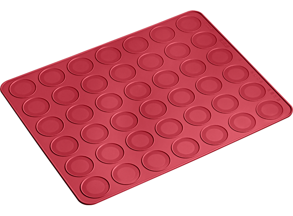 Lurch flexiform baking mat macaron 38x30cm Ruby