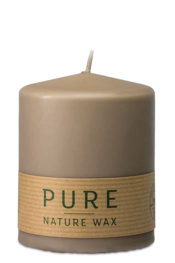 Candle Pure Safe Candle 9x7cm Sand
