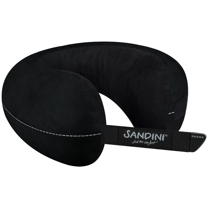 Sandini Travelfix - Regular travel pillow, black