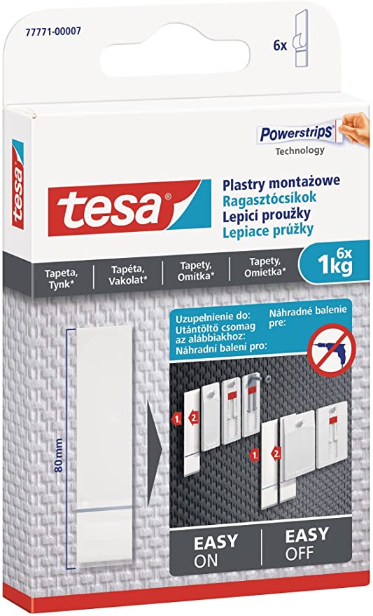 TESA Powerstripes Wallpaper&Plaster 1kg