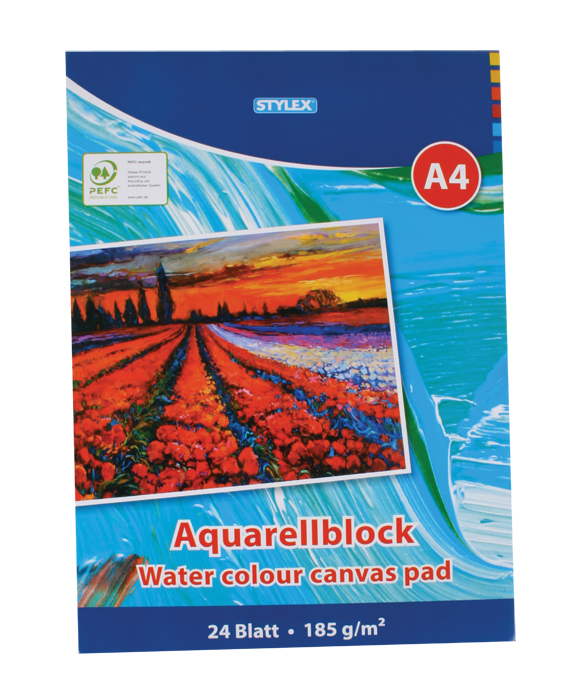 Stylex watercolor block A4, 24 sheets