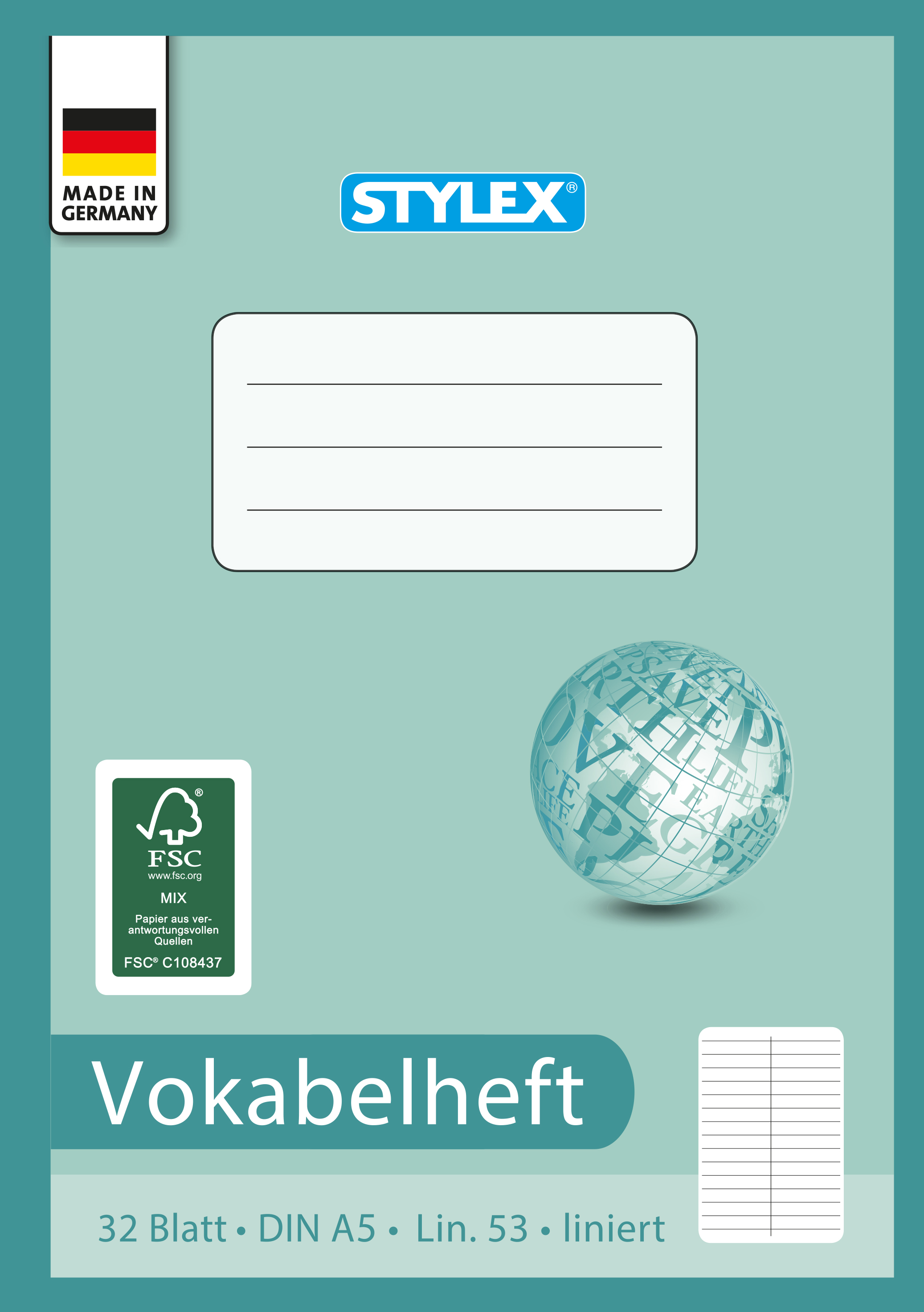 Stylex, vocabulary magazine A5, 32 sheets