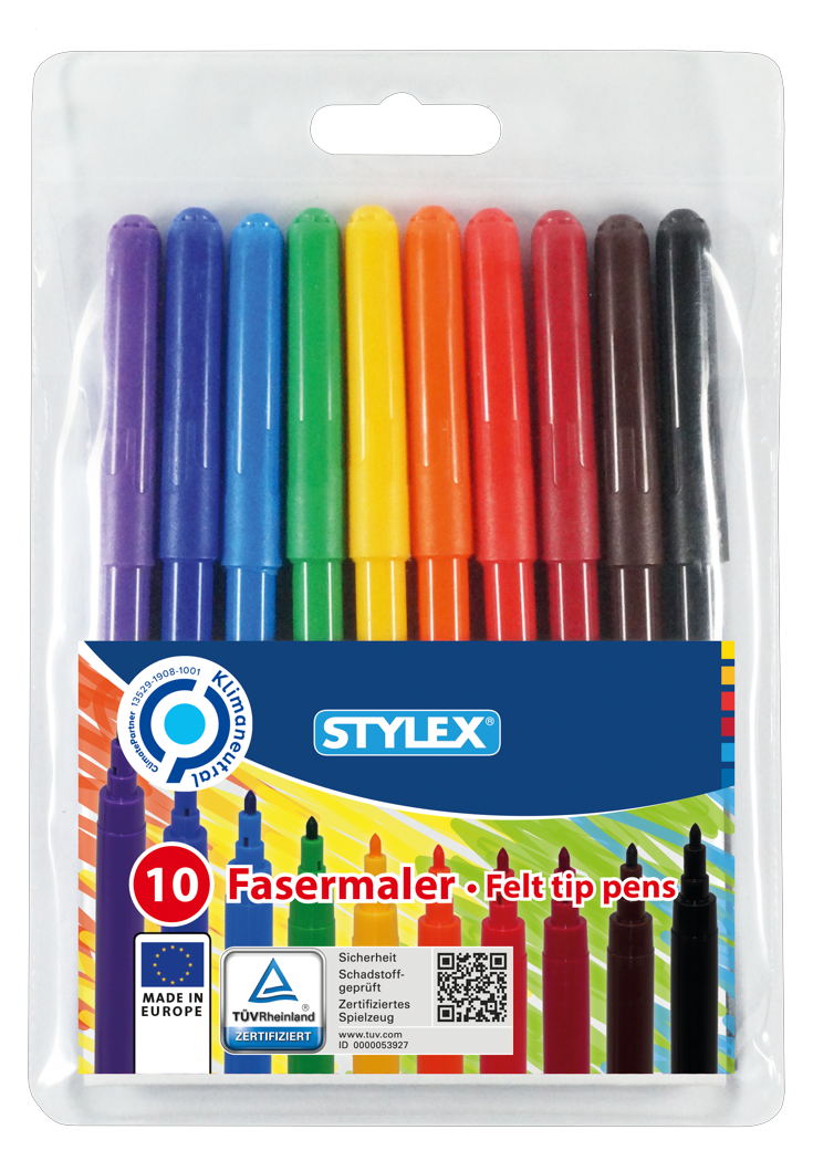 Stylex fiber painting pencils, 10 pieces