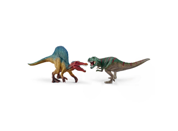 Schleich spinosaurus + T-Rex small