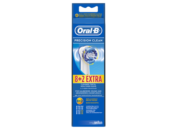 Oral-B Cross Action 8+2 PC Pack 10 PC (s) blue, white