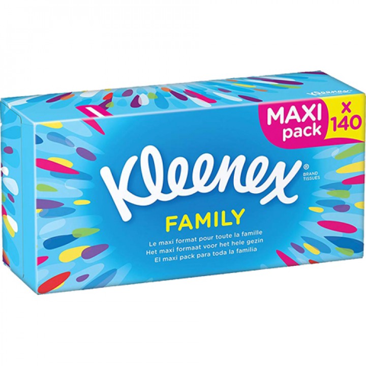 Kleenex facial tissues 140er maxi pack 2-ply