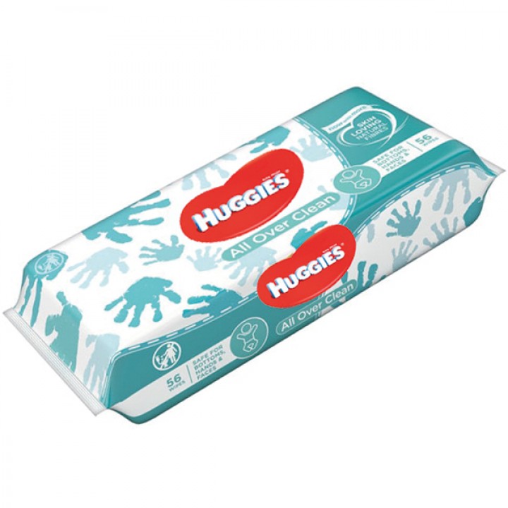 Huggies All Over Clean Baby wipes 56 pieces