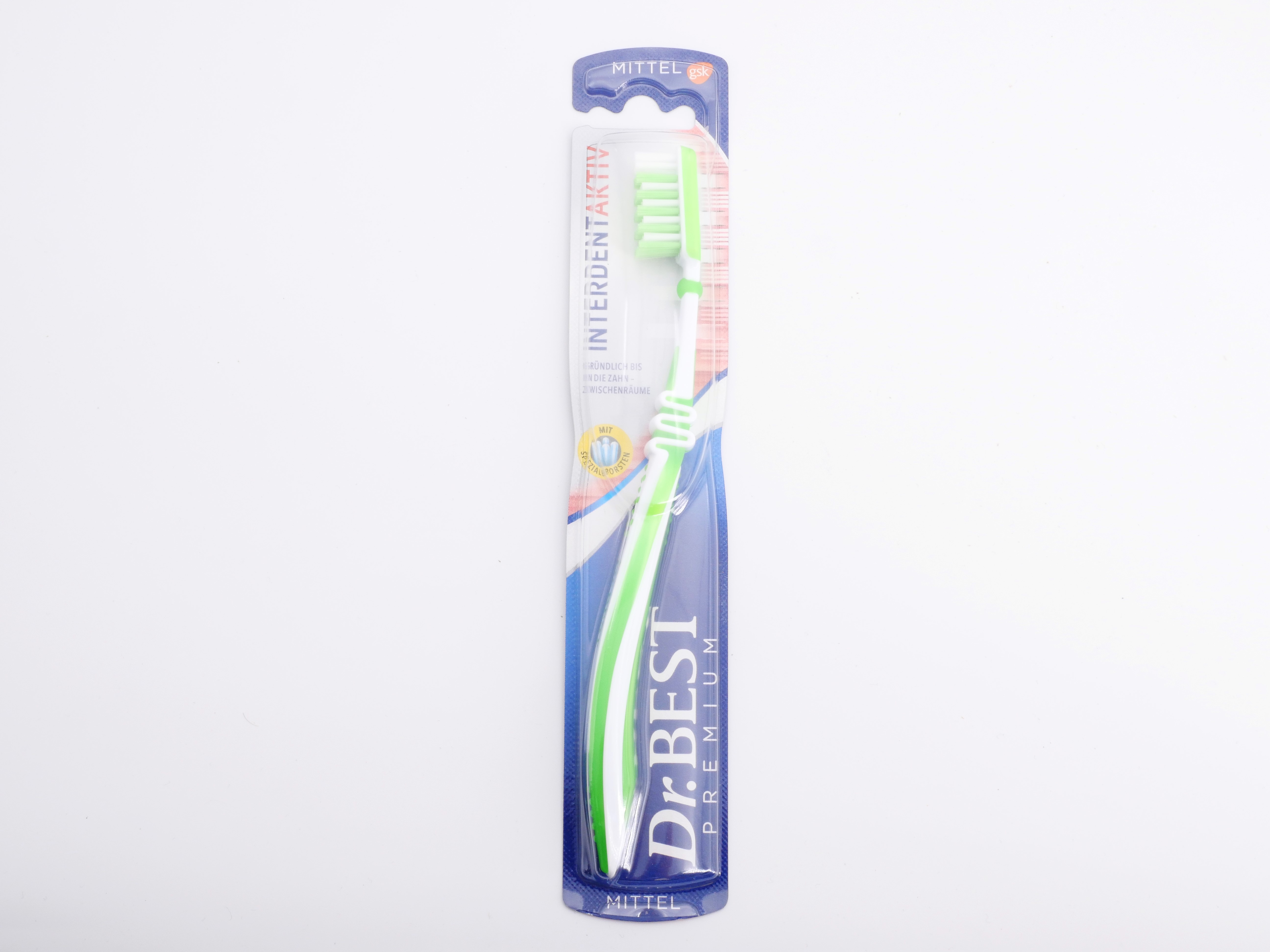 Toothbrush Dr. Best Interdent Active Medium - Green