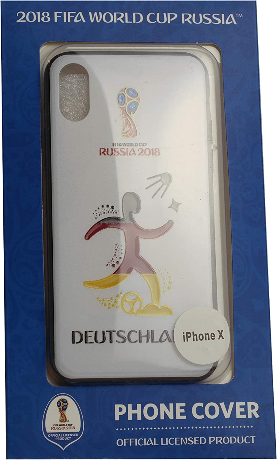 FIFA World Cup Russia 2018 protective cover for iPhone X Germany (white)