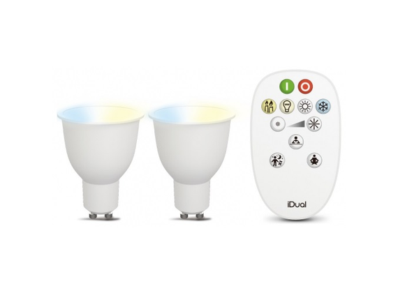 Idual Whites GU10 2P Illuminant + Remote Control