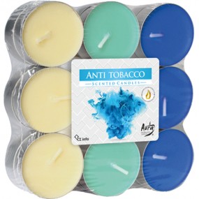 Tealights fragrance 18er anti-tobacco in block pack
