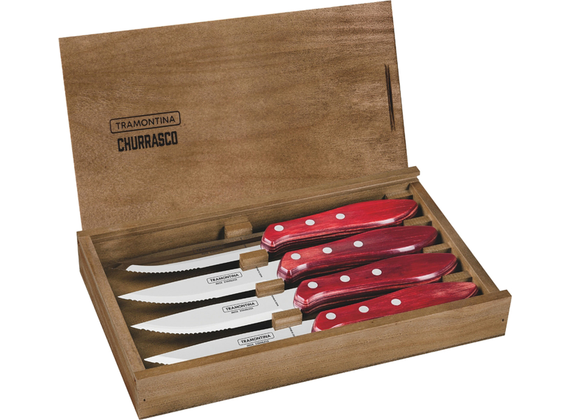Fandango steak knife set, 4-pc. , red