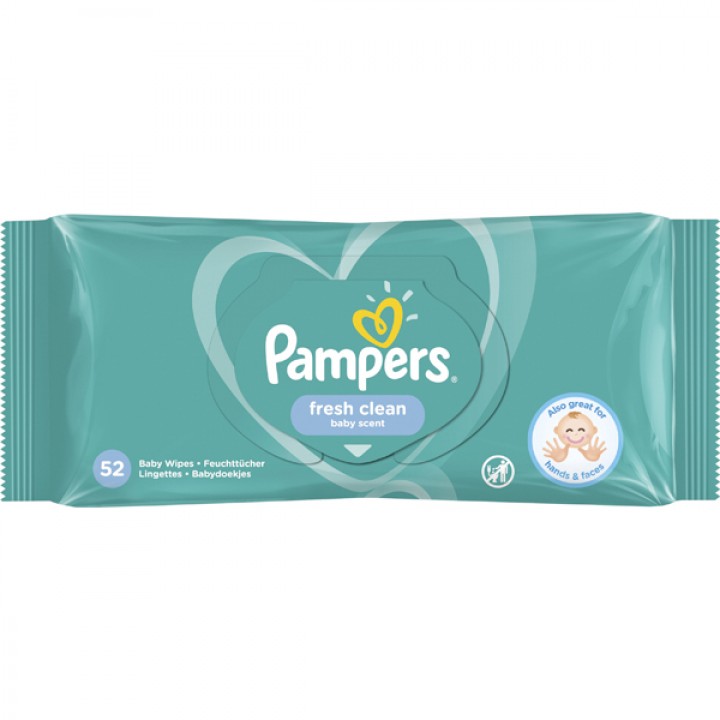 Pampers Wet Wipes Fresh Clean 52er