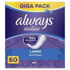 Always Protect Panty Liners Large Pack of 60