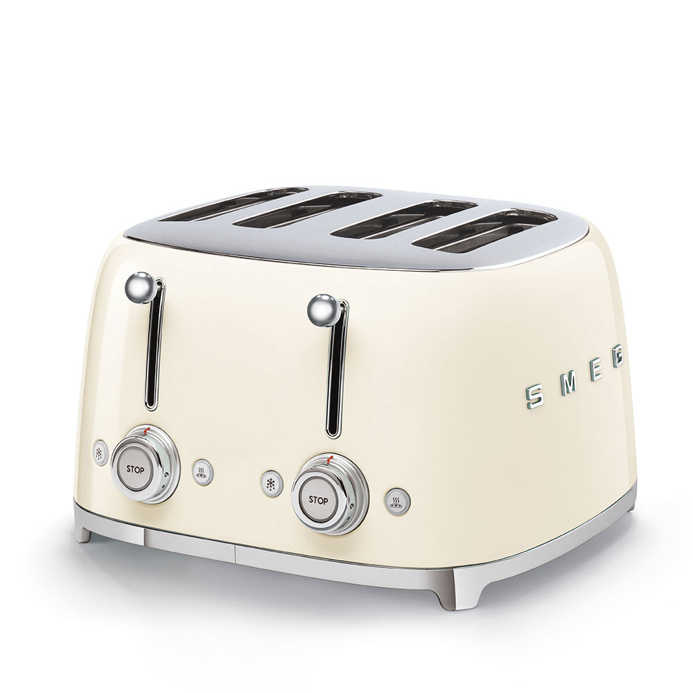 SMEG 50s style toaster 4 slots TSF03CREU