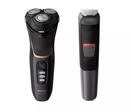 Philips electric wet and dry shaver series 3000, S3333/58