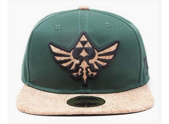 Zelda - Cork Triforce Logo and Cork Bill Snapback - hat