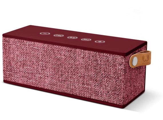 Fresh\'s Rebel Rockbox Brick Bluetooth Speaker, Fabriq Edition Ruby