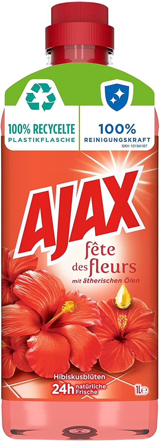 AjAxe All-purpose cleaner Hibiscus flowers 6x 1 liter value pack
