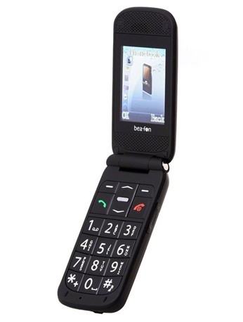 BEA-FON S400 Dual SIM Large Known Handy, Black