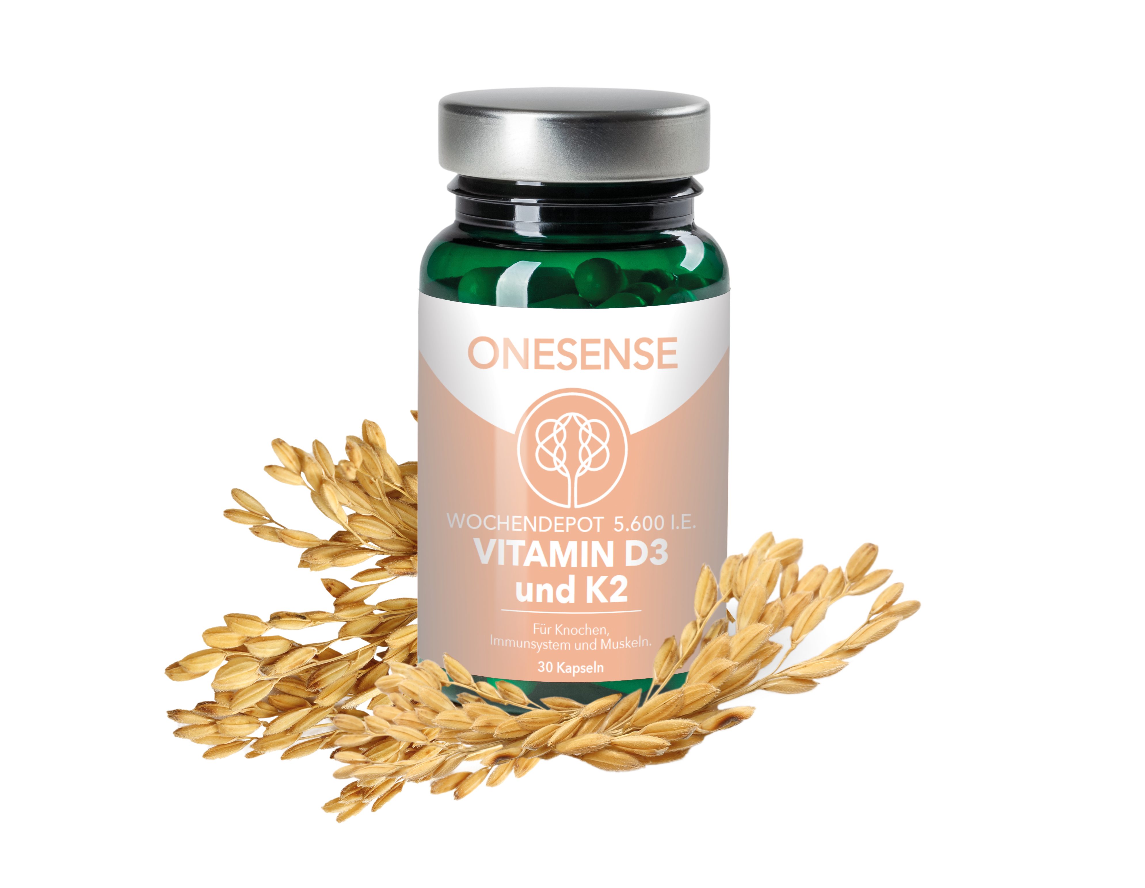 ONESENSE Vitamin D3 + K2 30 Capsules